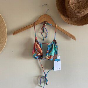 NWT - O'Neill Nina Abstract Ventura Multi-Way Halter Top